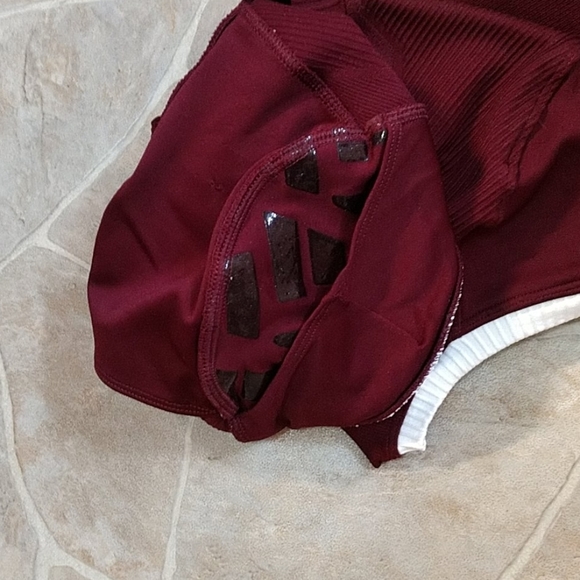 SALE Adidas Football Primeknit Jersey Short Sleeve Burgundy White Game Large - Picture 6 of 8